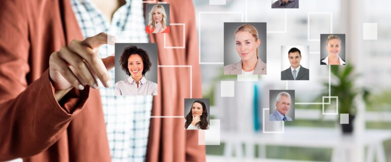 woman-selecting-pictures-people HR and Employee Portal Development