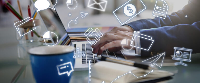 Corporate Management Strategy Solution Branding Concept Digital Marketing