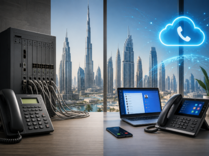 ChatGPT Image Jun 1, 2026, 03_21_08 PM : PABX vs VoIP office phone system comparison Dubai 2026