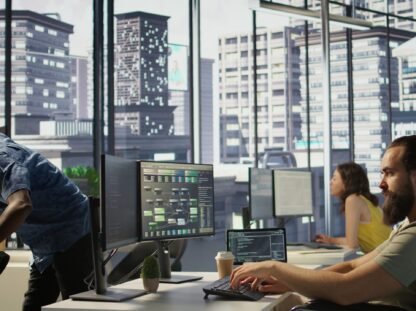 Person with impairment processing and analyzing data managed IT services Dubai SME outsourced IT support 2026