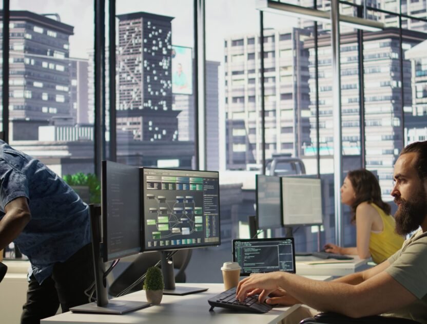 Person with impairment processing and analyzing data managed IT services Dubai SME outsourced IT support 2026